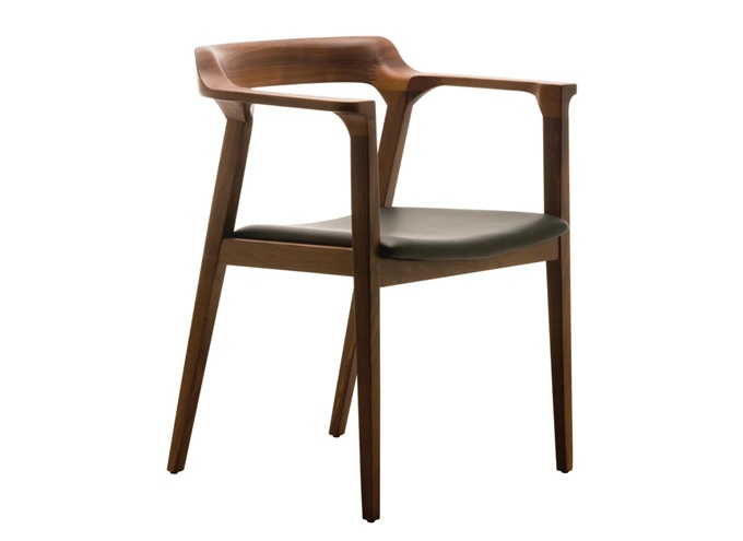 北歐風(fēng)餐廳創(chuàng)意時尚實木靠背椅子