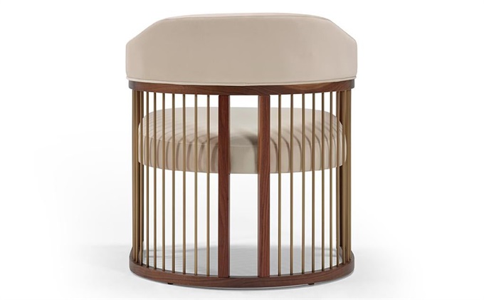 新中式會所接待輕奢實木沙發(fā)椅