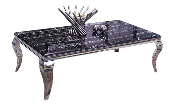 高檔ktv現(xiàn)代簡約長方形不銹鋼茶幾