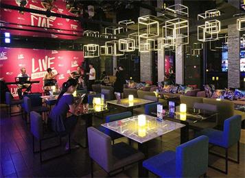 簡(jiǎn)約酒吧大理石吧臺(tái)桌椅組合家具