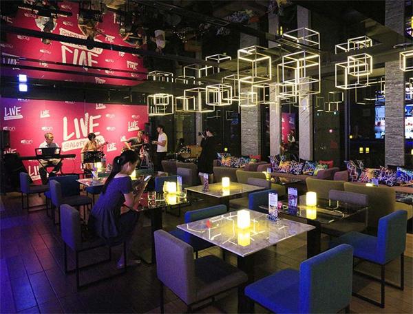 簡(jiǎn)約酒吧大理石吧臺(tái)桌椅組合家具