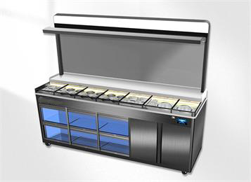 肥牛火鍋店高端時(shí)尚冷藏保鮮臺