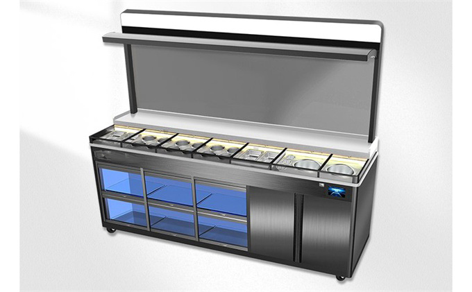 肥牛火鍋店高端時(shí)尚冷藏保鮮臺