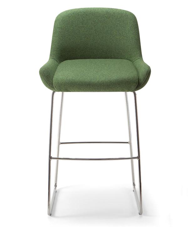 北歐風(fēng)休閑鐵藝實(shí)木咖啡廳高吧椅