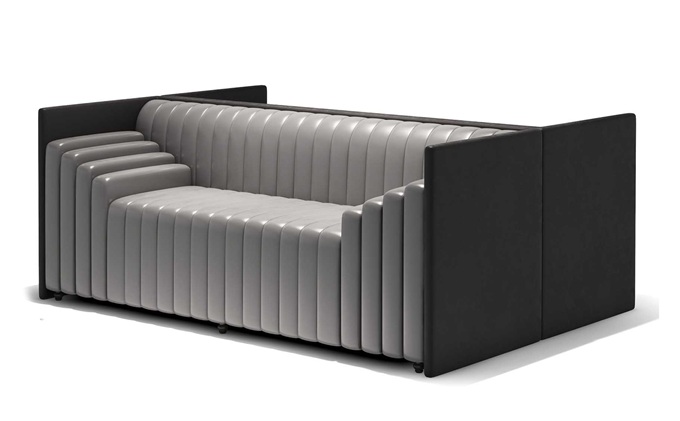 現(xiàn)代咖啡廳特色扶手時尚輕奢卡座沙發(fā)