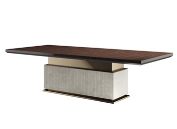 酒店會(huì)所簡(jiǎn)雅輕奢餐桌家具定制