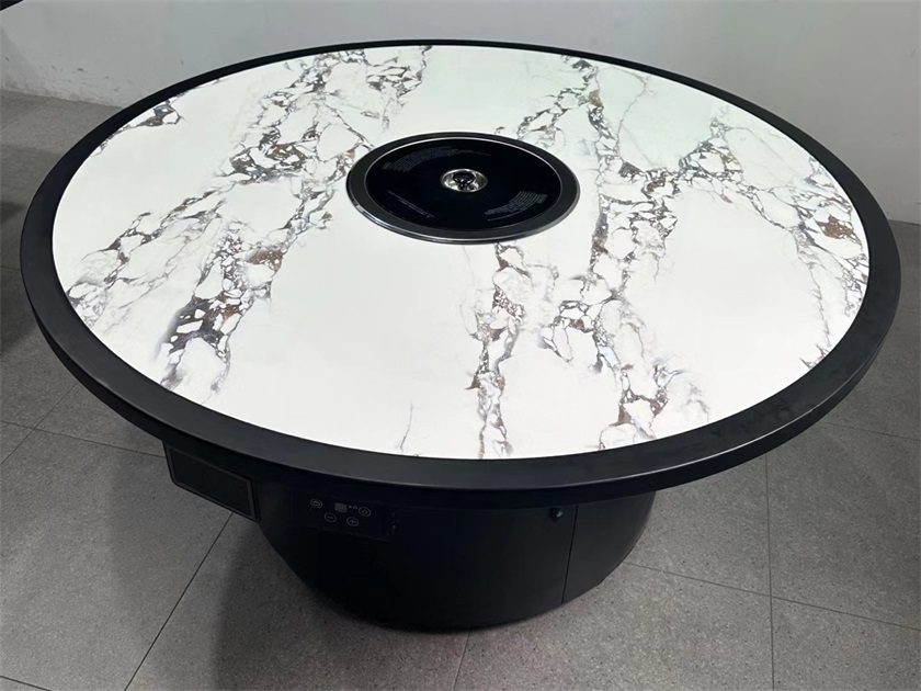 自助烤肉店圓形無煙凈化烤肉桌