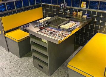 自助烤肉店韓式無(wú)煙烤肉桌