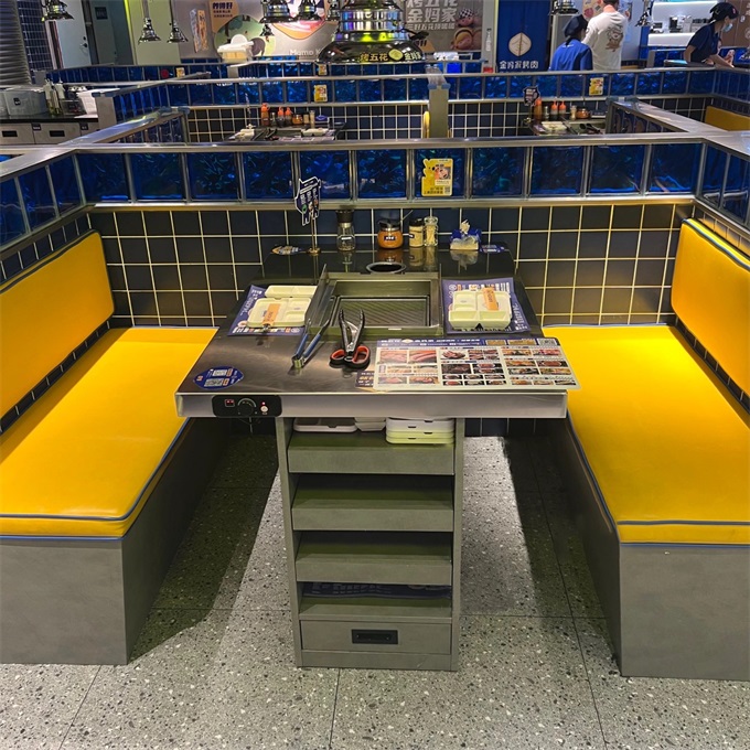 自助烤肉店韓式無(wú)煙烤肉桌