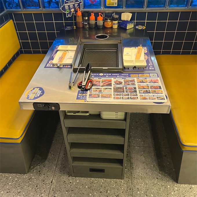 自助烤肉店韓式無(wú)煙烤肉桌