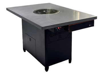 自助烤肉店大理石無煙自凈化烤肉桌