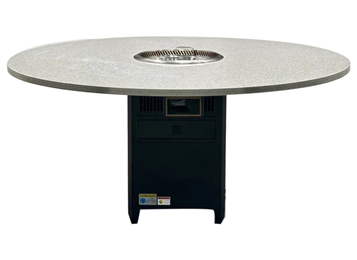 自助火鍋店專用自凈化大理石無煙火鍋桌