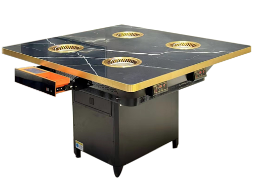 自助餐廳商用一人一鍋無煙凈化小火鍋桌