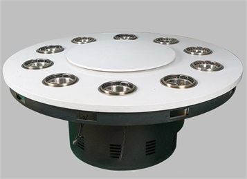 單人自助小火鍋10人位無(wú)