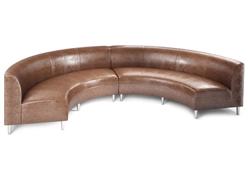 主題餐廳歐式皮革半圓形