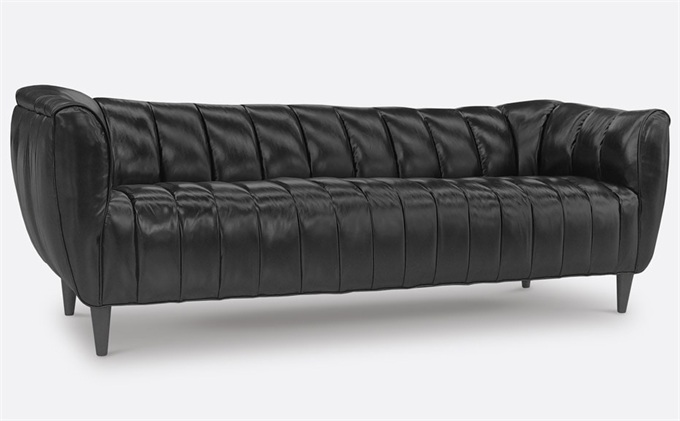 粵菜酒樓高檔超纖皮革卡座沙發(fā)