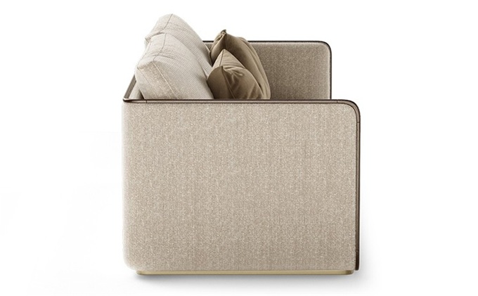 粵菜主題餐廳棉麻布藝簡約卡座沙發(fā)