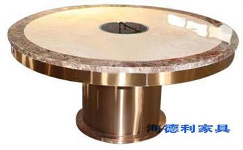 飯店大理石火鍋桌子