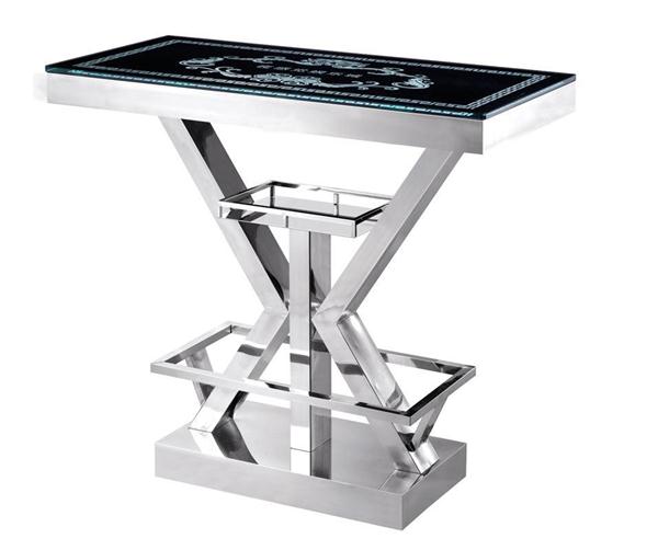 創(chuàng)意時(shí)尚酒吧桌椅不銹鋼酒吧桌